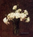 Pintor de flores de claveles blancos Henri Fantin Latour